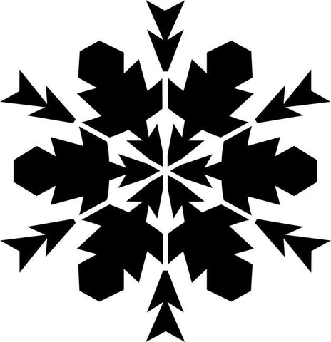 Twelve Point Snowflake Craft Stencil