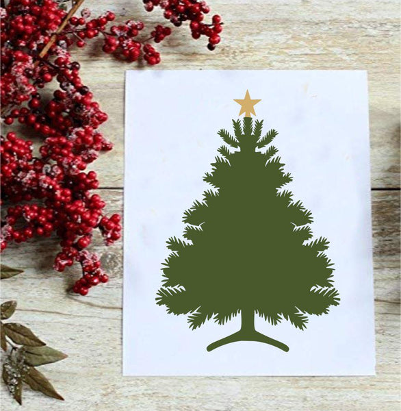 Christmas Tree Stencil