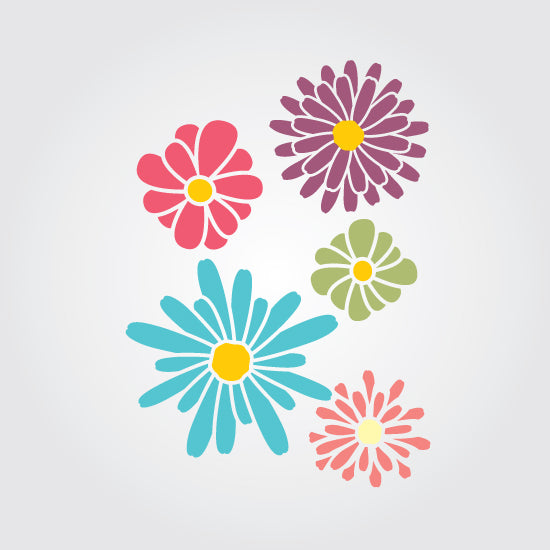 Floral Pop Craft Stencil