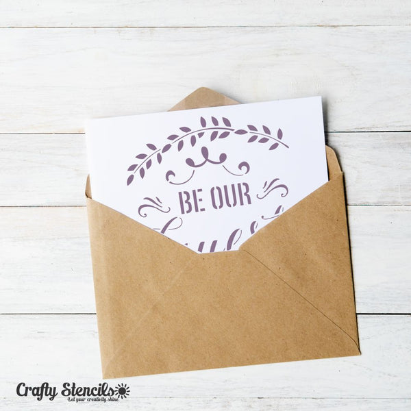 Be our Guest Craft Stencil