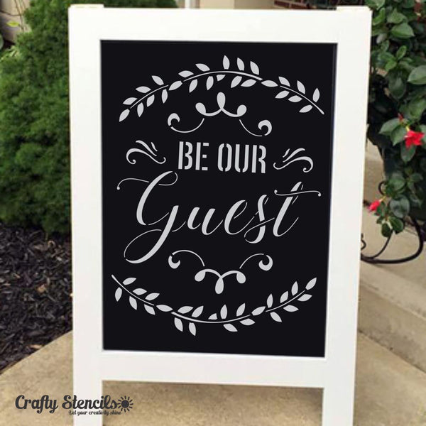 Be our Guest Craft Stencil