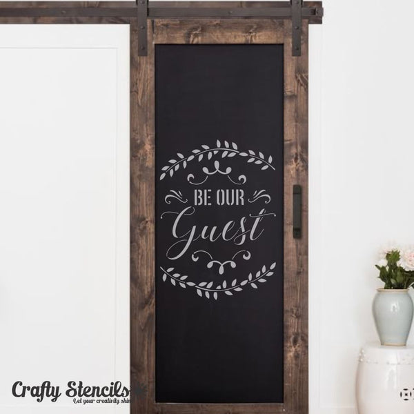 Be our Guest Craft Stencil