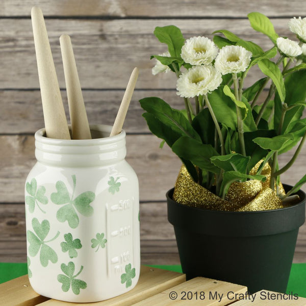 Field of Clover Craft Stencil