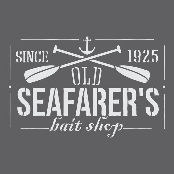 Bait Shop Craft Stencil