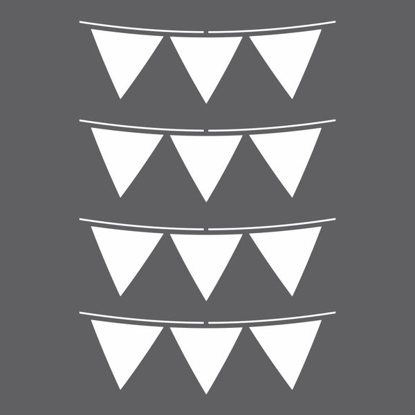 Party Flags Craft Stencil