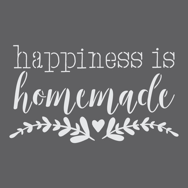 Happiness is Homemade Craft Stencil