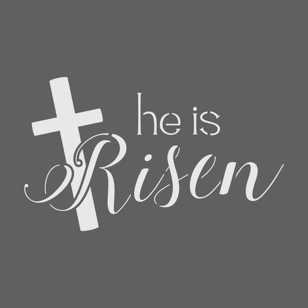 He is Risen Craft Stencil