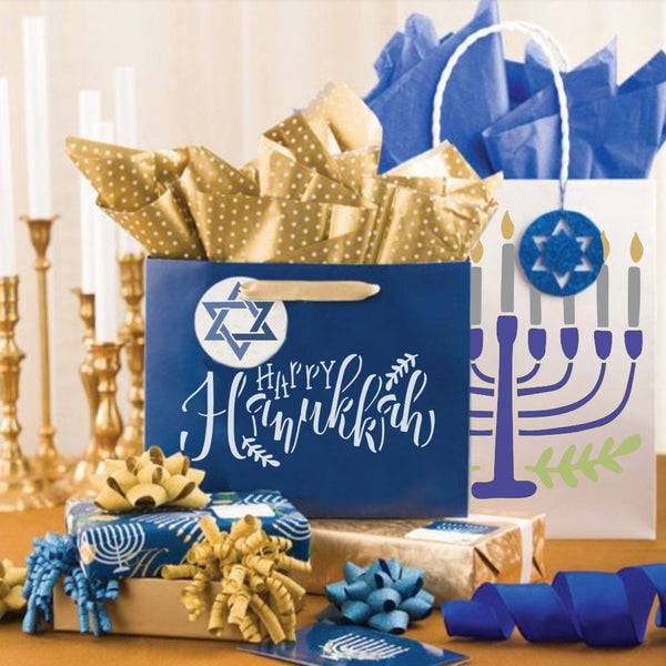 Hanukkah Menorah Craft Stencil