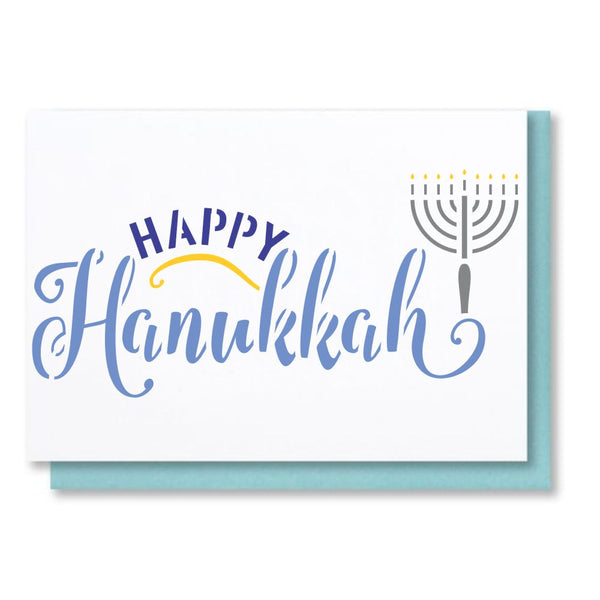 Happy Hanukkah Craft Stencil