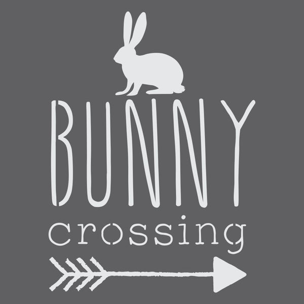 Bunny Crossing Craft Stencil