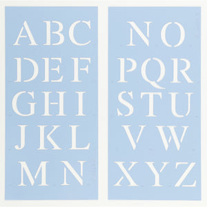 Times New Roman Letter & Number Stencil Set