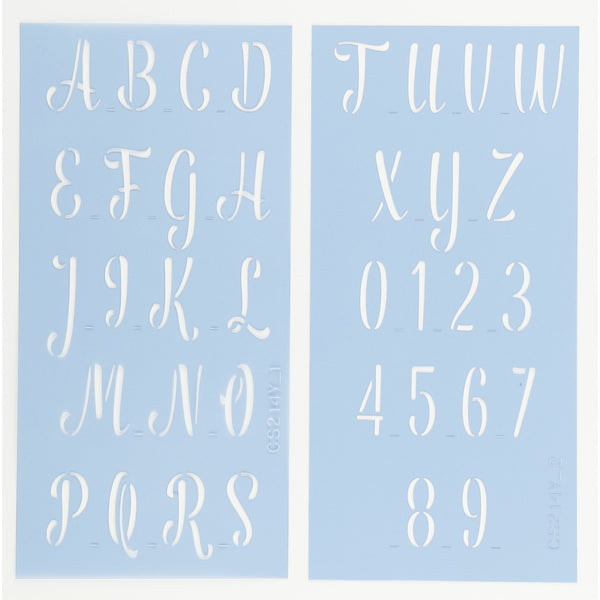 Anthem Letter & Number Stencil Set