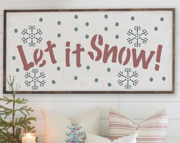 Winter Wonderland 6 Piece Christmas Craft Stencil Kit