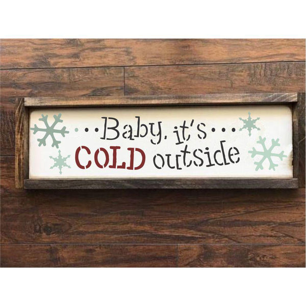 Winter Wonderland 6 Piece Christmas Craft Stencil Kit