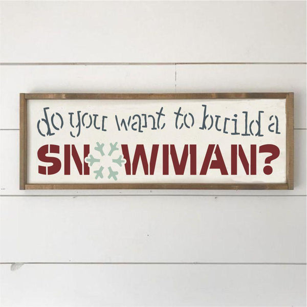 Winter Wonderland 6 Piece Christmas Craft Stencil Kit