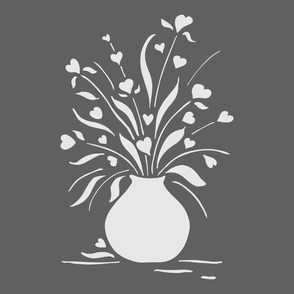 Love Blossoms Greeting Card Craft Stencil