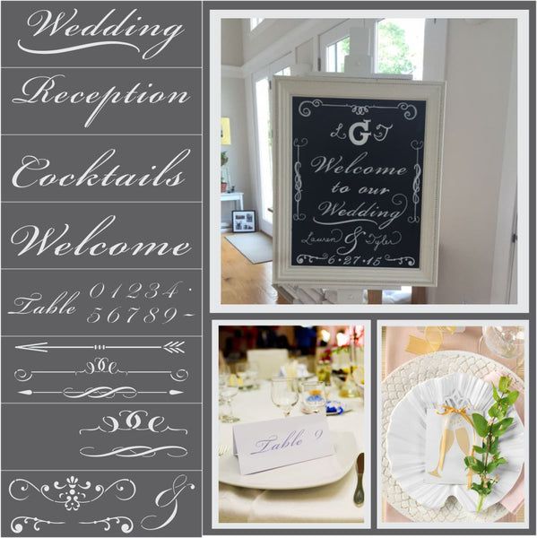Ballroom Wedding Stencil Kit