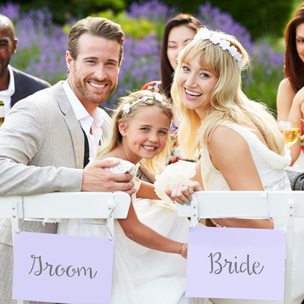 Hipster Wedding 8 Piece Craft Stencil Kit