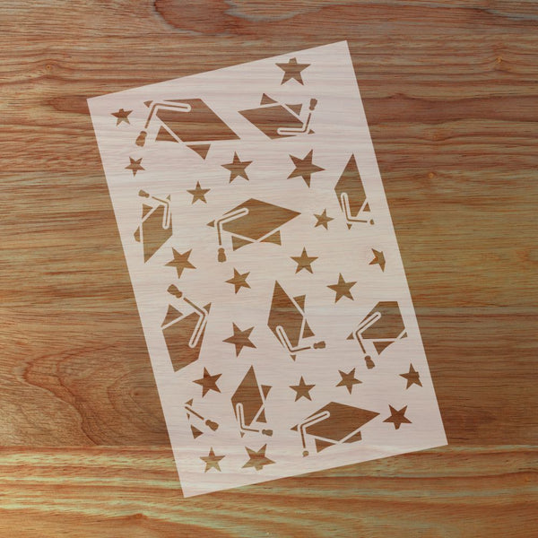 Caps and Stars Craft Stencil