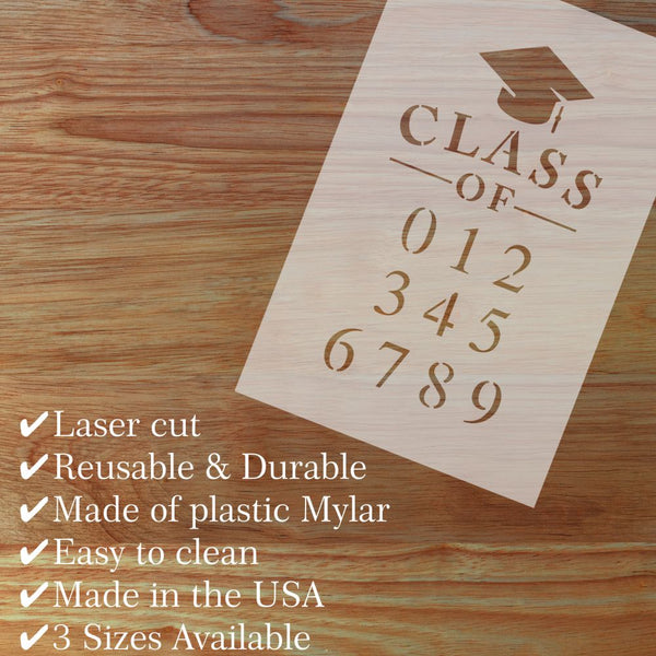 Graduation Year Craft Stencil