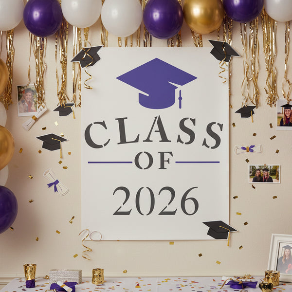 Graduation Year Craft Stencil