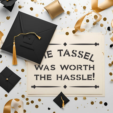 The Tassel Was Worth The Hassle Craft Stencil