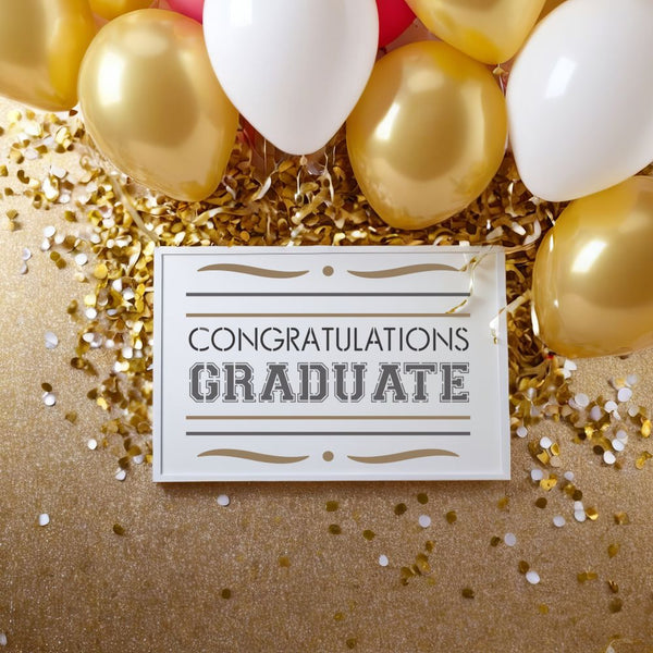 Congratulations Graduate Sign Stencil