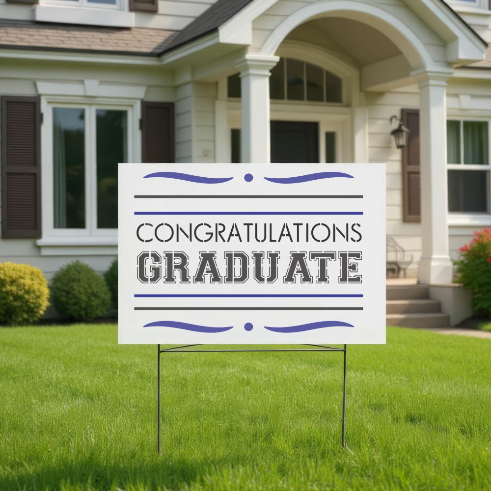 Congratulations Graduate Sign Stencil