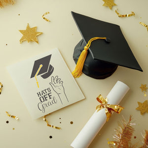 Hats Off Grad Craft Stencil