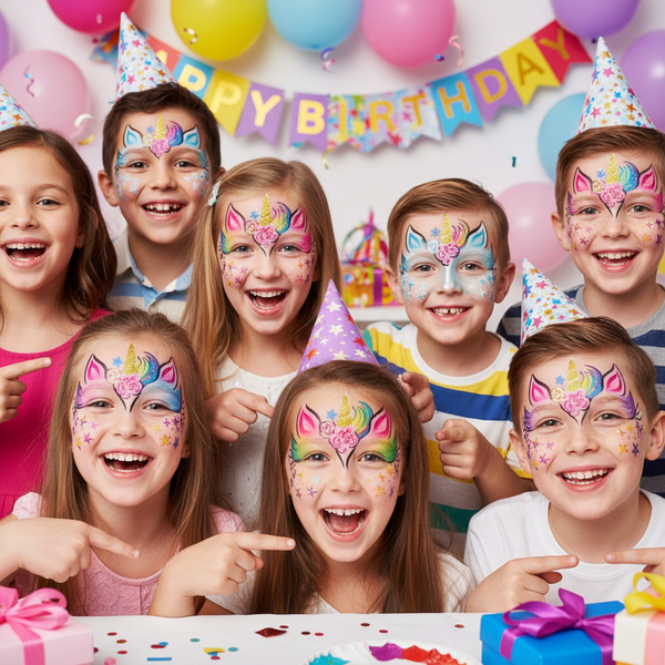 Unicorn Face Painting Stencil Set