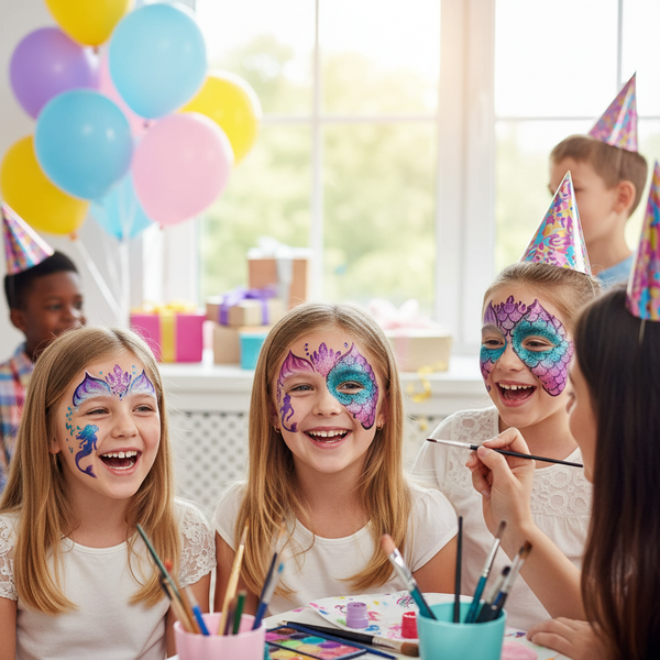 Mermaid Face Painting Stencil Set