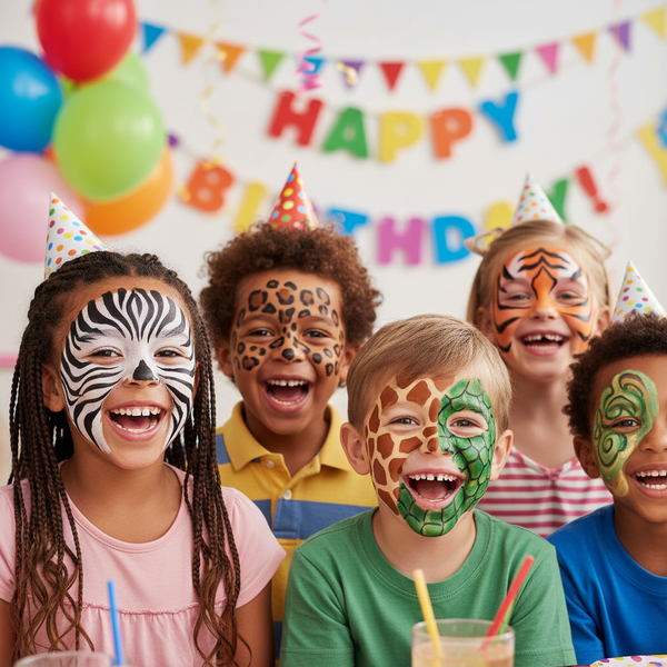 Animal Print Face Painting Stencil Set