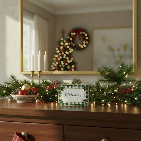 Buffalo Plaid Mini Craft Stencil by Crafty Stencils