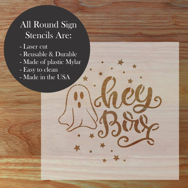 Infographic on Round Sign Stencils by Designer Stencils