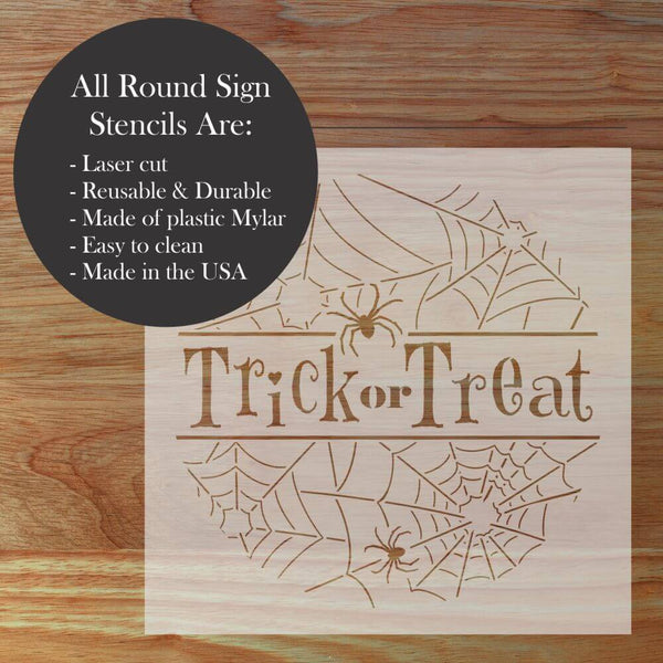 Infographic on Round Sign Stencils by Designer Stencils
