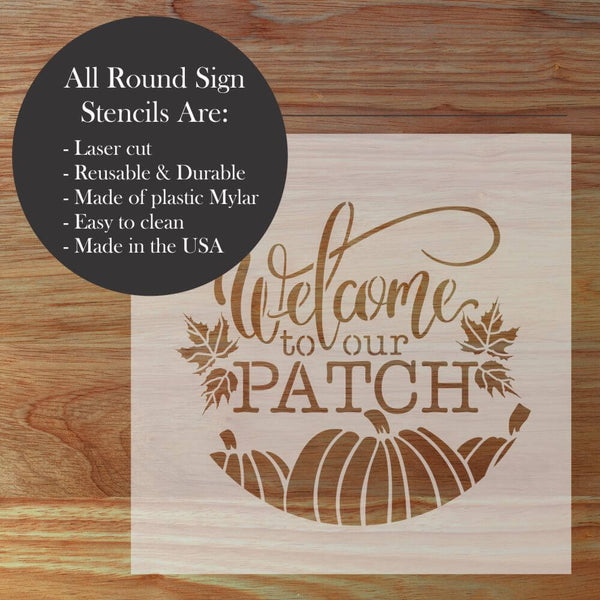 Infographic on Round Sign Stencils by Designer Stencils
