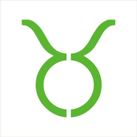 Taurus Zodiac Sign Shape Stencil