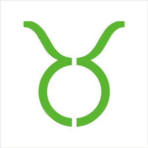 Taurus Zodiac Sign Shape Stencil