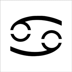 Cancer Zodiac Sign Shape Stencil