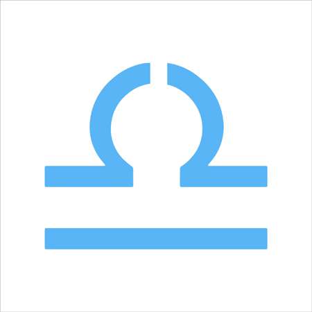 Libra Zodiac Sign Shape Stencil