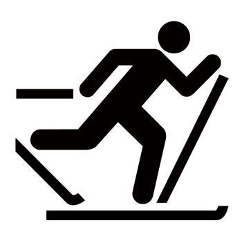 Cross Country Skiing Recreational Guide Symbols