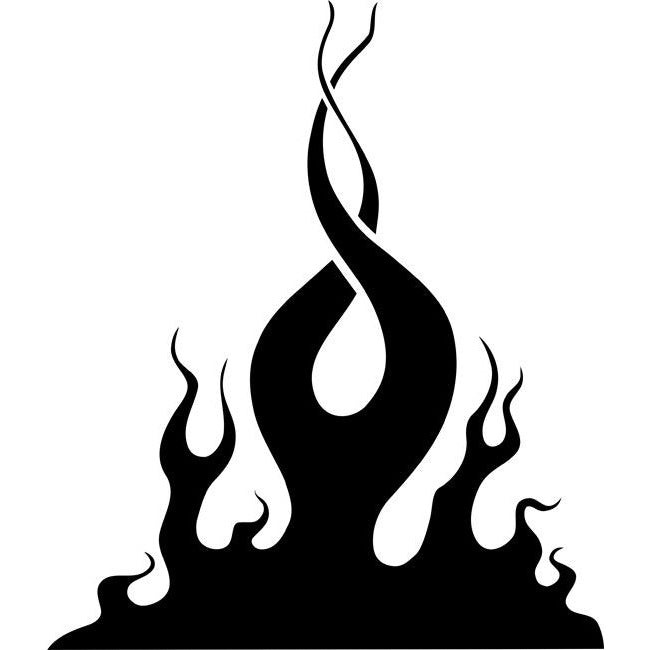 Twisted Flame Stencil