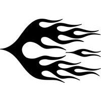 Horseshoe Flame Stencil