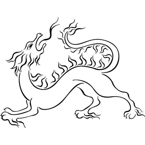 Celestial Dragon Stencil