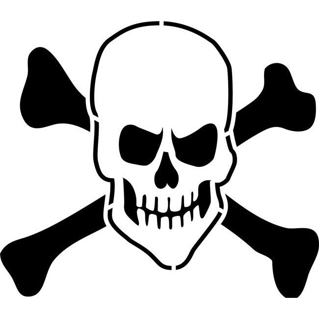 Skull And Crossbones Stencils