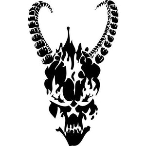 Horned Skull Stencil