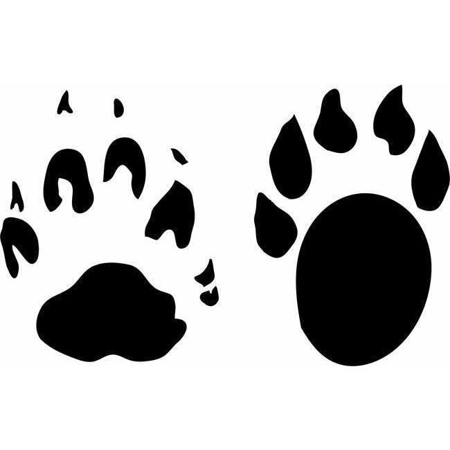 Animal Track Stencils