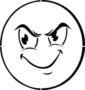 Mischievous Smiley Face Stencil