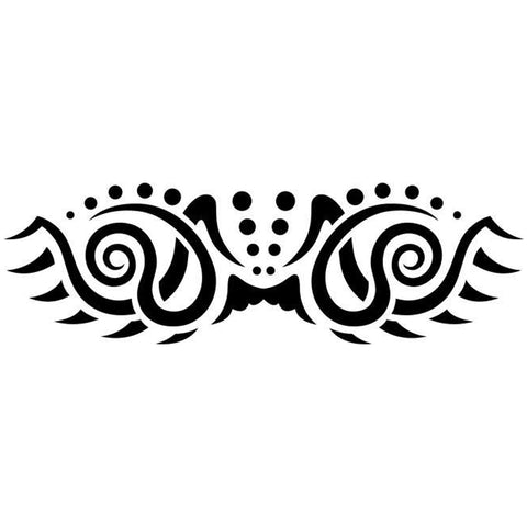 Swirl Tribal Tattoo Stencil