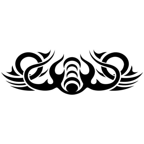 Wave Tribal Tattoo Stencil